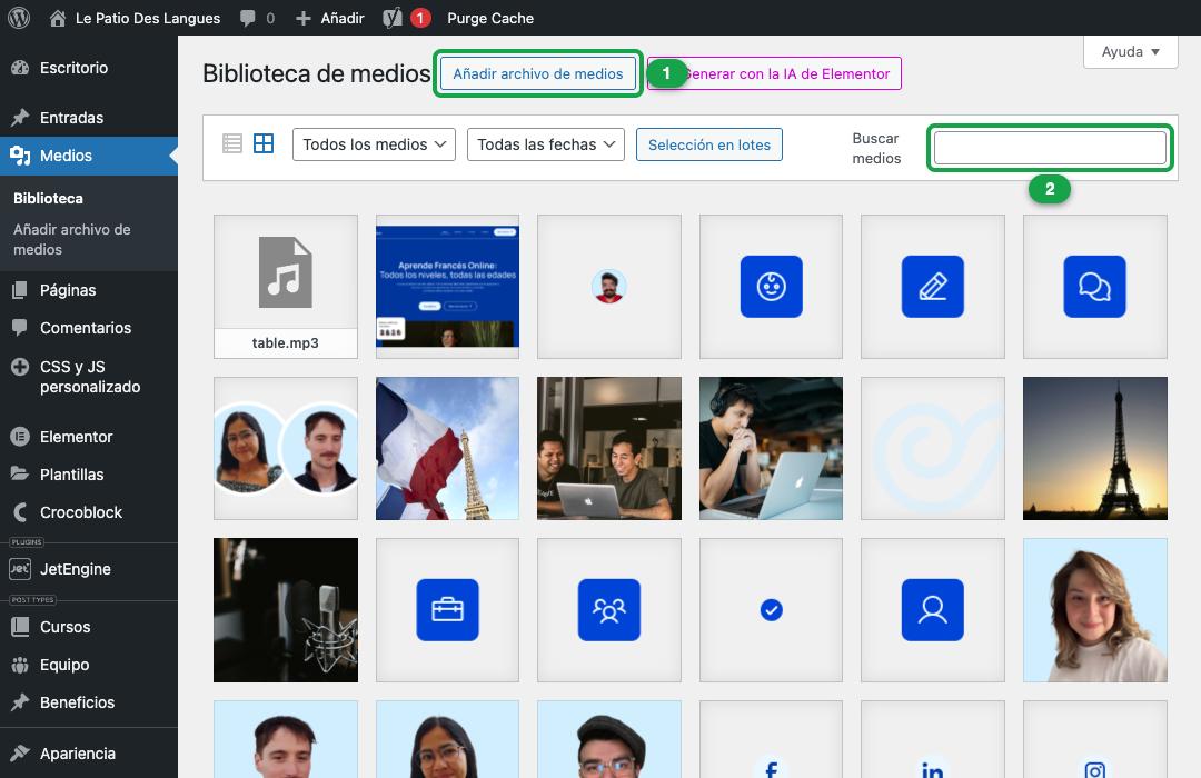 Biblioteca de medios